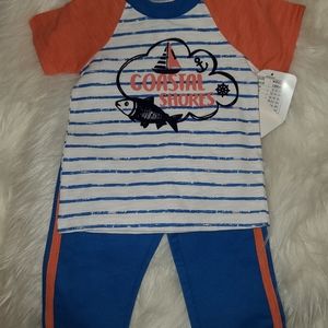 Coastal shores outfit  sz 9 month  nwt